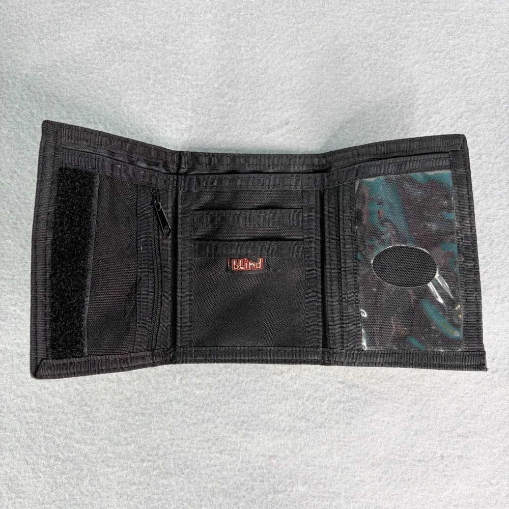 Blind Skateboard Wallet Skeleton Grim Reaper Vintage 90s Rare Trifold Grunge